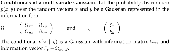 Gaussian conditional